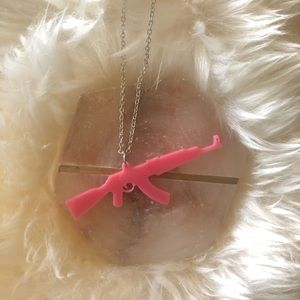 NWOT AR-15 Acrylic Necklace
